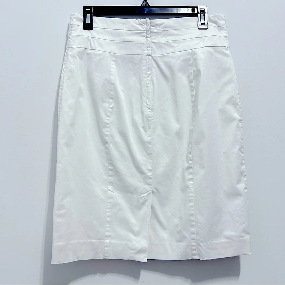 H&M White Eyelet Midi Skirt Floral Lace Crochet Design_5